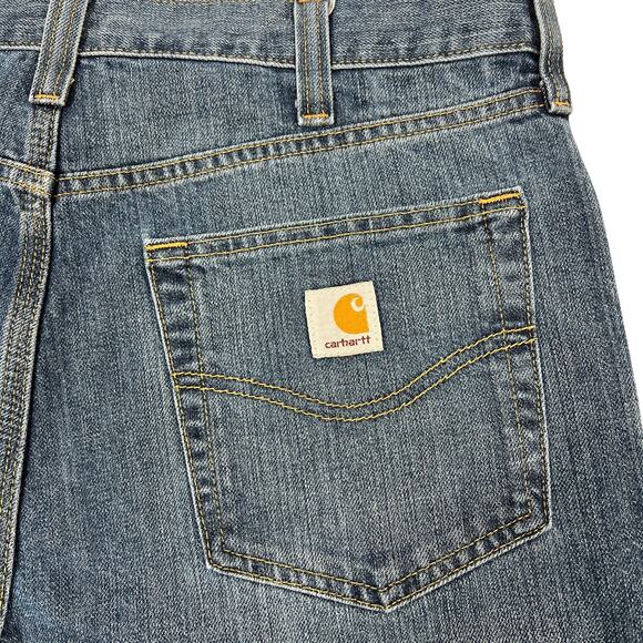 Carhartt Holter Relaxed Fit Jeans 34x34 Straight Denim Workwear Utility 101483 - Picture 7 of 10
